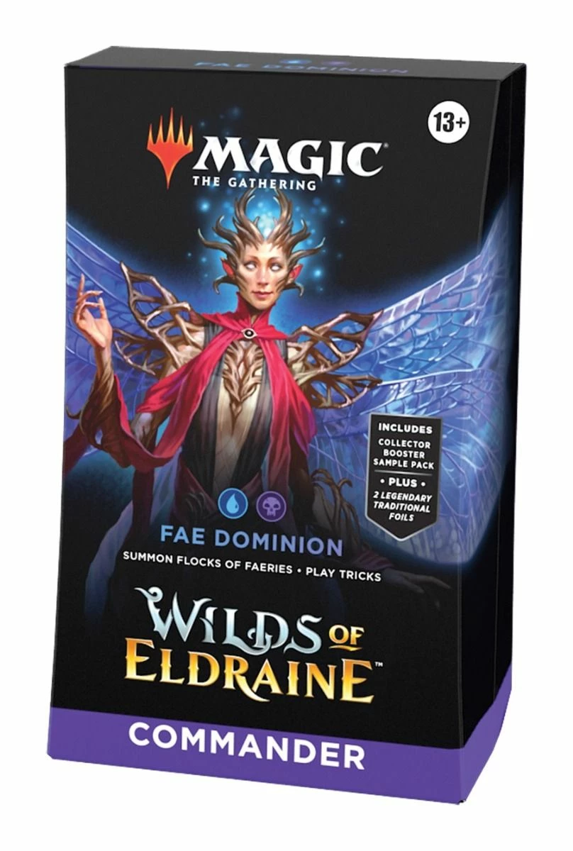 Wizards Of The Coast Magic The Gathering: Wilds Of Eldraine: Fae Dominion Commander Deck 1 Wizards Of The Coast Magic The Gathering: Wilds Of Eldraine: Fae Dominion Commander Deck